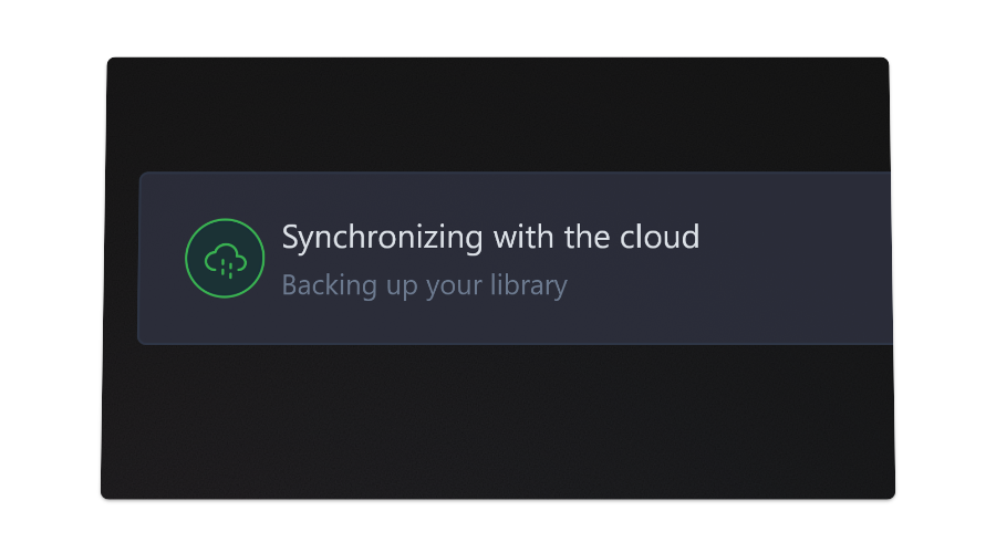 Cloud sync